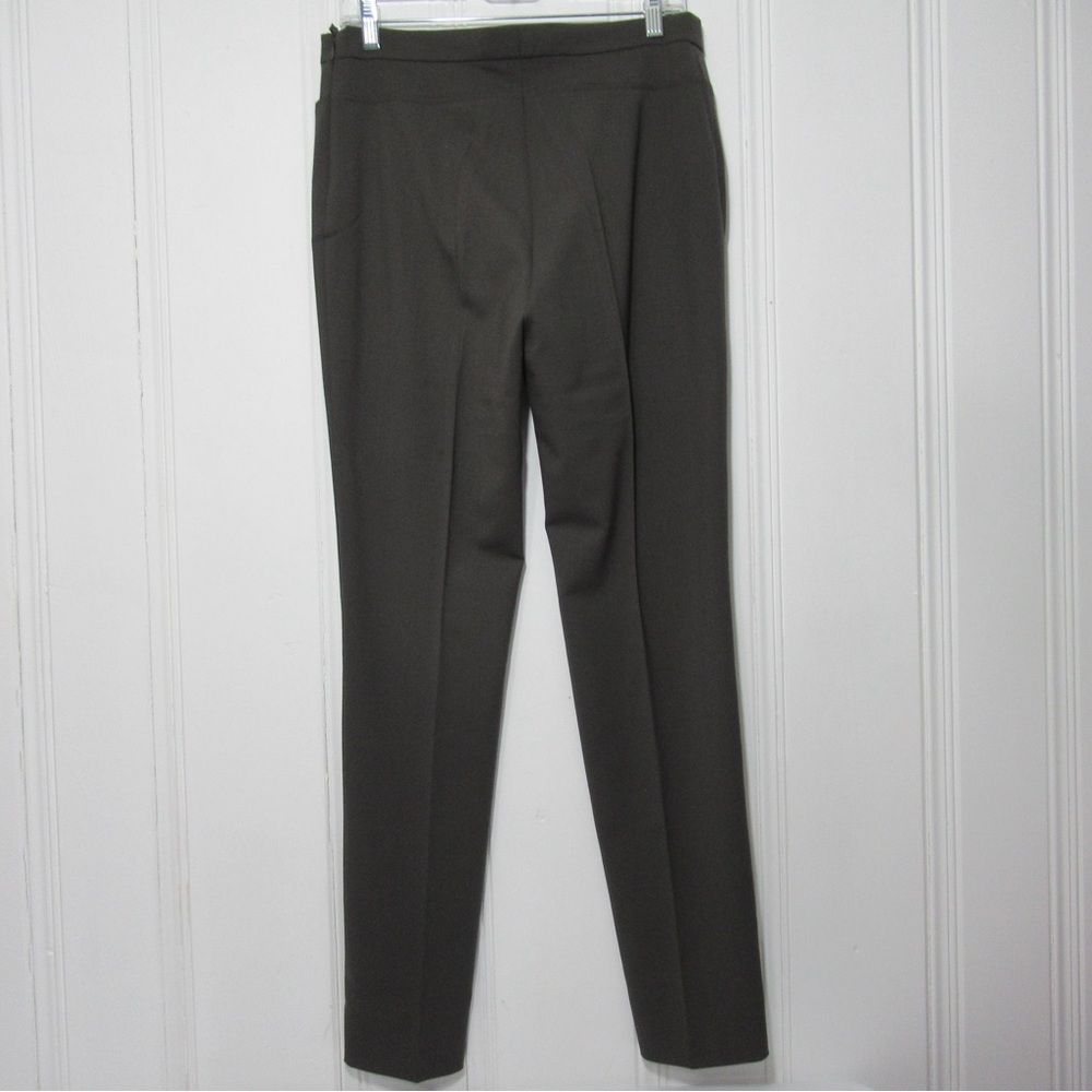 Akris Punto Olive Green Wool Blend Francoise Trousers Size 8 NWT - Picture 4 of 17